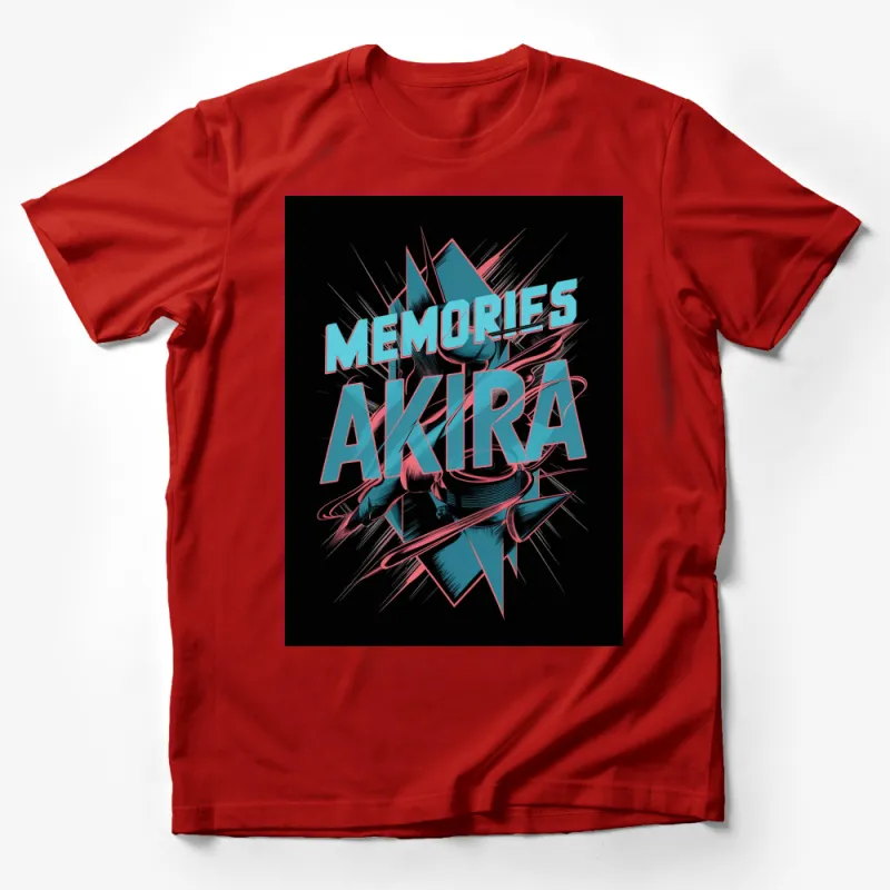 Retro Akira Memories Graphic T-Shirt, Vintage Inspired Anime Design Tee, Stylish Unisex Top Male T-Shirt