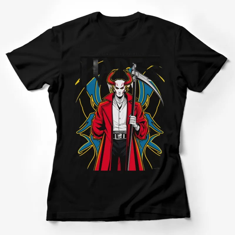 Hades Graphic T-Shirt, Cool Anime Style God of Underworld Tee, Unique Mythological Character Shirt Female T-Shirt