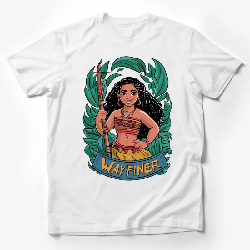 Wayfinder Moana Inspired T-Shirt, Tropical Adventure Cartoon Graphic Tee, Nautical Kids and Adult Sizes Male T-Shirt