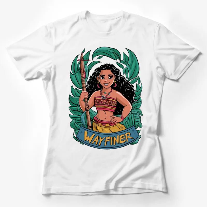 Wayfinder Moana Inspired T-Shirt, Tropical Adventure Cartoon Graphic Tee, Nautical Kids and Adult Sizes Female T-Shirt