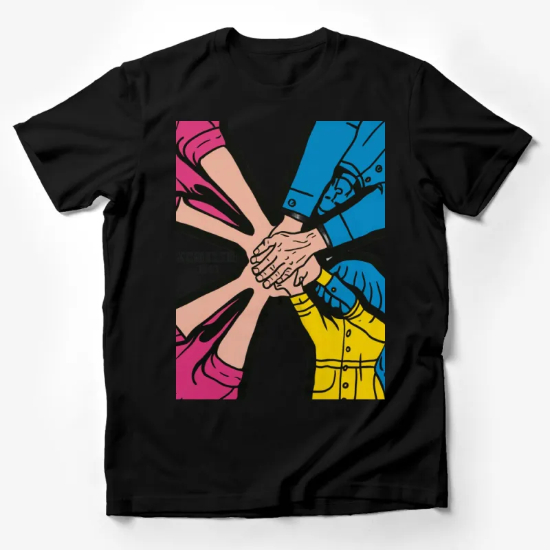 Vintage Inspired 1953 Handshake Graphic T-Shirt, Colorful Retro Style Tee, Unique Unisex Top, Stylish Casual Wear Male T-Shirt