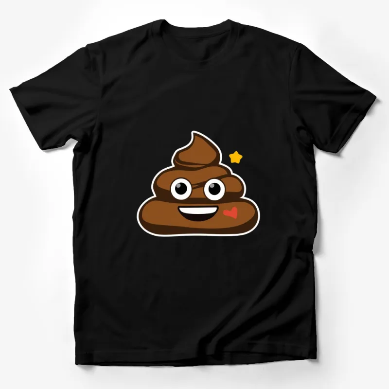 Funny Poop Emoji T-Shirt, Cute Smile Poo Design, Unisex Tee for All Ages, Gift Idea Male T-Shirt