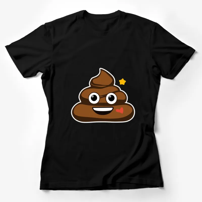 Funny Poop Emoji T-Shirt, Cute Smile Poo Design, Unisex Tee for All Ages, Gift Idea Female T-Shirt