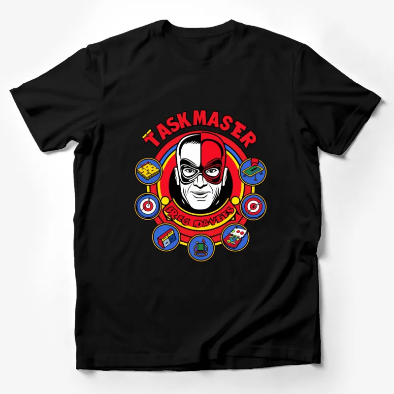 Taskmaster Greg Davies Inspired T-Shirt, Colorful TV Show Fan Gear Unisex Adult Male T-Shirt