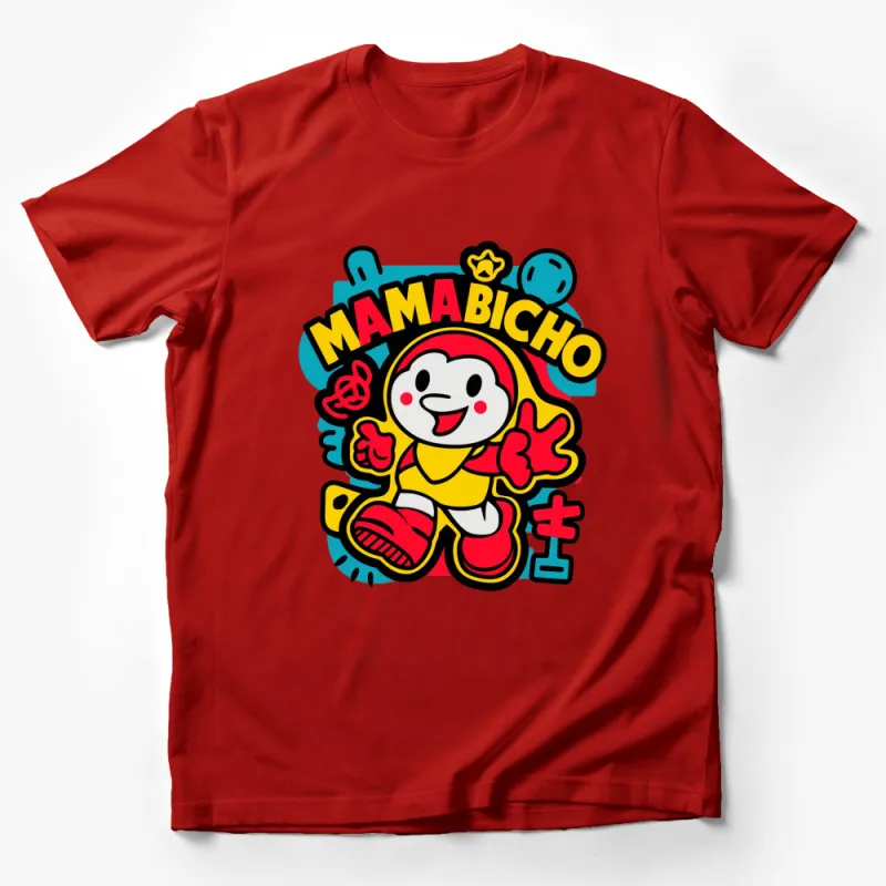 Colorful Mama Bicho Cartoon T-Shirt, Vibrant Pop Art Style, Unisex Graphic Tee for All Ages Male T-Shirt