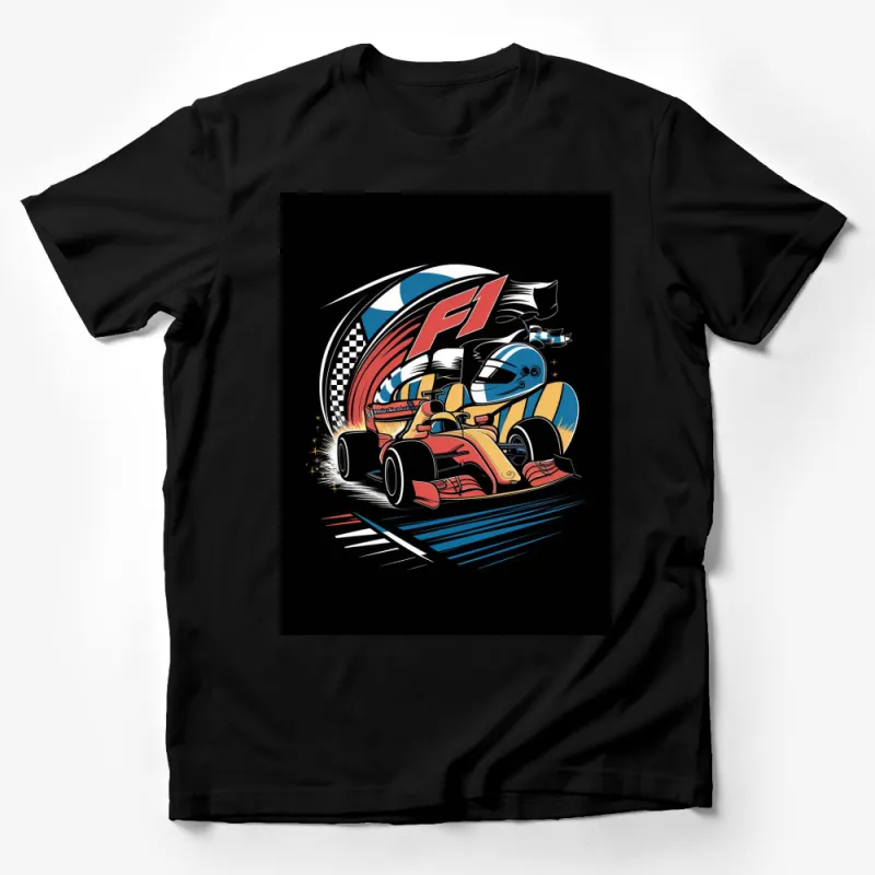 Vintage F1 Racing Car T-Shirt, Retro Formula One Graphic Tee, Motorsport Enthusiast Gift, Unisex Casual Wear Male T-Shirt