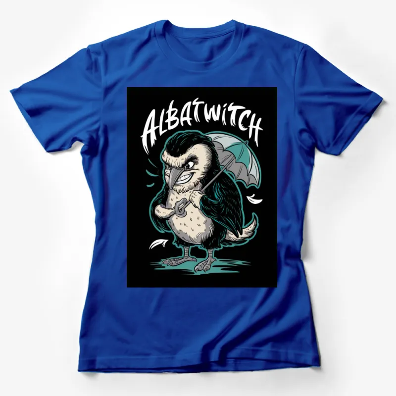 Albatwitch Cartoon Monster T-Shirt, Unique Cryptozoology Art Tee, Funny Cryptid Graphic Shirt for All Ages Female T-Shirt