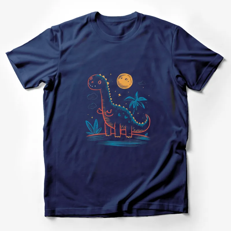 Kids Dinosaur T-Shirt, Cute Dino Graphic Tee, Colorful Cartoon Dinosaur, Children's Clothing, Unisex Toddler Shirt, Fun Gift for Kids Male T-Shirt