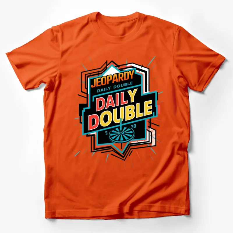 Jeopardy Daily Double T-Shirt, Colorful Retro Game Show Fan Tee, Unisex Style, Trendy Graphic Shirt Male T-Shirt