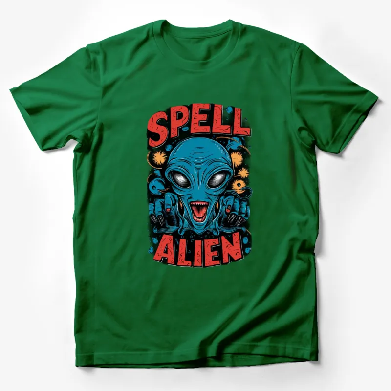 Alien Spell Graphic T-Shirt, Cool Extraterrestrial Tee, Sci-Fi Horror, Unisex Casual Wear, Unique Gift Idea Male T-Shirt