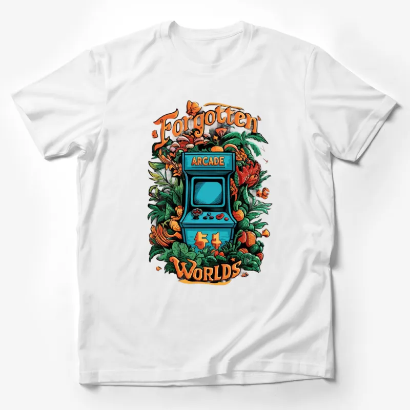 Forgotten Worlds Arcade Vintage Graphic T-Shirt, Retro Gaming Tee, Vibrant Colors Male T-Shirt