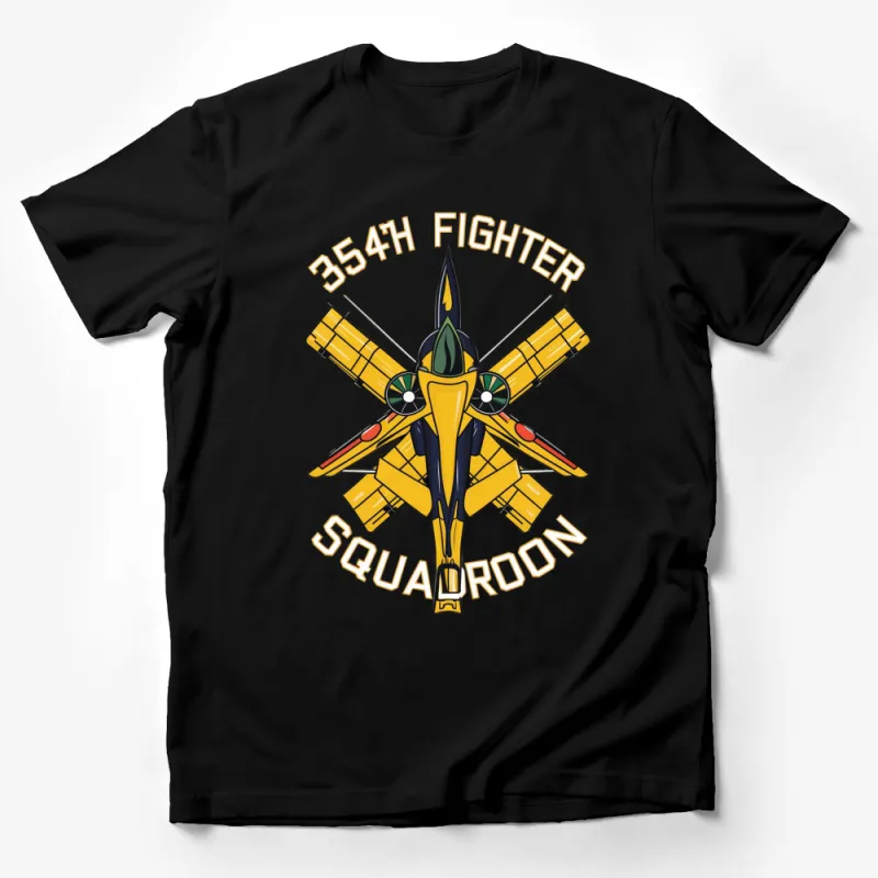 354th Fighter Squadron T-Shirt, Retro Military Graphic Tee, Aviation Enthusiast Apparel Male T-Shirt