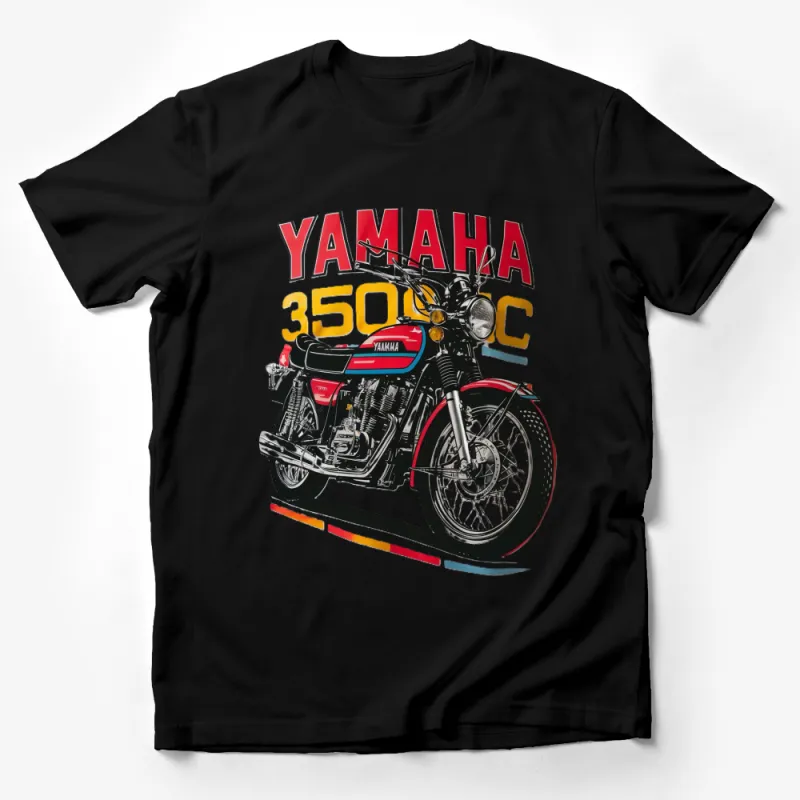 Vintage Yamaha 350 Motorcycle Print T-Shirt, Classic Bike Graphic Tee, Men's and Women's Sizes Available Male T-Shirt