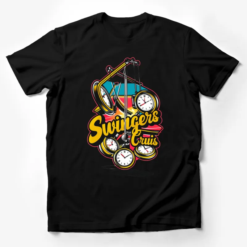 Vintage Swingers Cruis Graphic T-Shirt, Classic Car Dashboard Unisex Tee, Gift for Car Enthusiasts Male T-Shirt