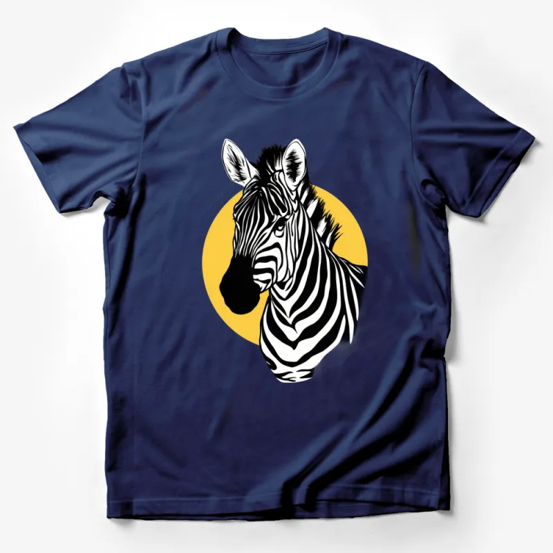 Zebra Graphic T-Shirt, Black and White Zebra Print, Unisex Tee, Casual Wildlife Shirt, Unique Animal Design, Trendy Fashion Top Male T-Shirt