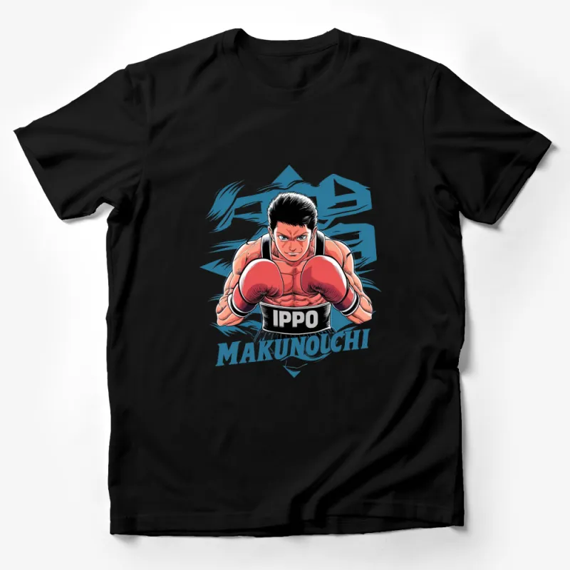 Anime Boxing Hero Ippo Makunouchi Graphic T-Shirt, Cool Fighter Design Tee, Unisex Manga Shirt Male T-Shirt