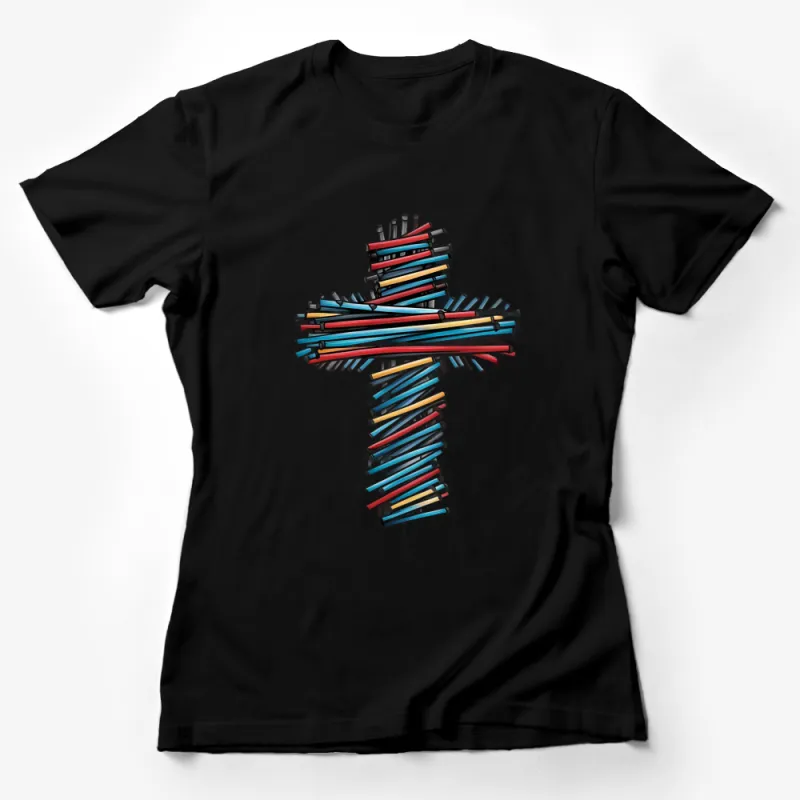 Colorful Golf Tees Graphic T-Shirt | Unique Tee Design for Golf Lovers | Casual Sports Apparel Female T-Shirt