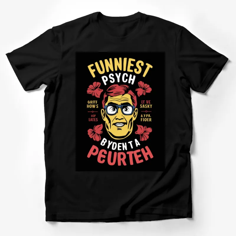 Funniest Psych Parody T-Shirt, Pop Culture Humor, Colorful Graphic Tee Male T-Shirt