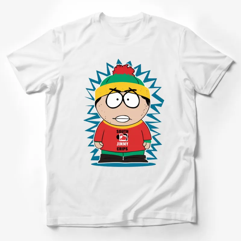 South Park Inspired Jimmy Valmer Character Graphic T-Shirt, Colorful Unisex Tee Male T-Shirt