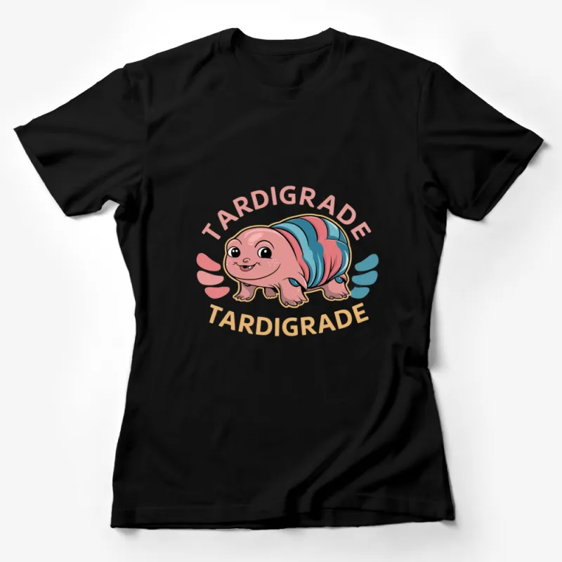 Cute Tardigrade Cartoon T-Shirt, Fun Water Bear Tee for Science Lovers, Unique Gift Idea Female T-Shirt