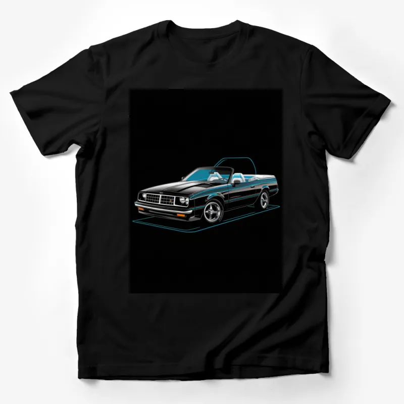 Vintage Car T-Shirt, Classic 80s Muscle Car Graphic Tee, Collector's Item, Men's Fashion, Unique Car Lover Gift Male T-Shirt