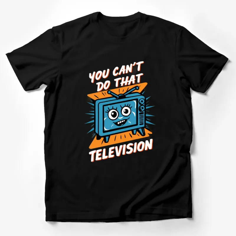 Vintage TV Graphic T-Shirt, Retro Television You Can't Do That Cool Design Tee Male T-Shirt