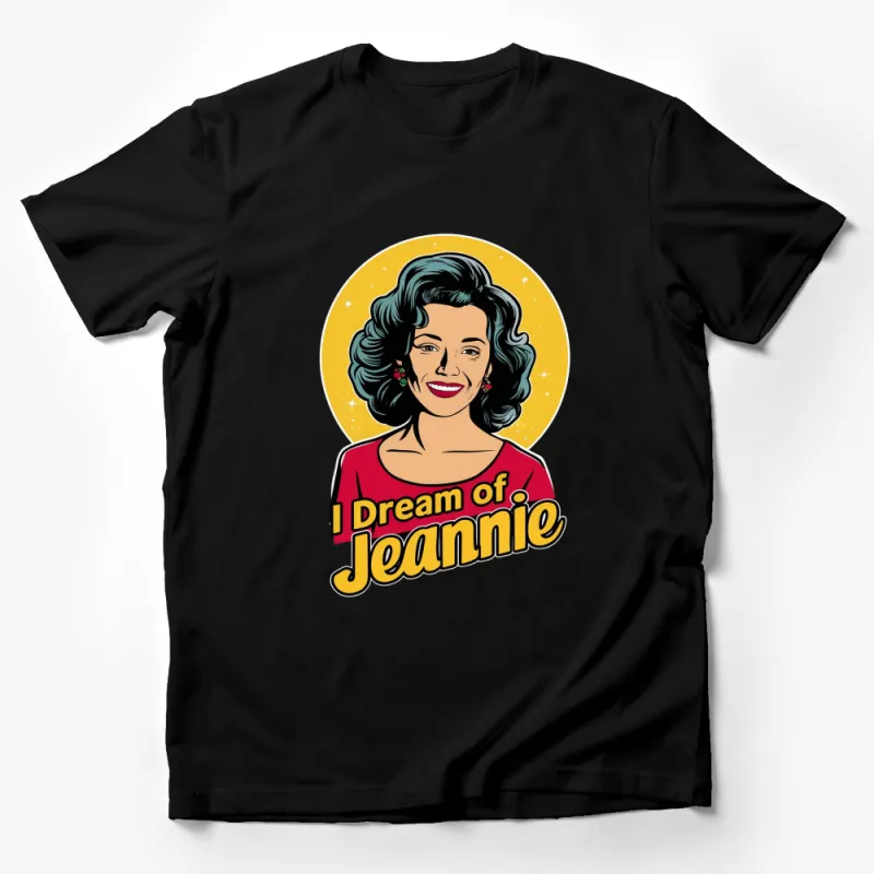 Vintage I Dream of Jeannie Graphic T-Shirt, Classic TV Show Tee, Retro Pop Culture Apparel Male T-Shirt