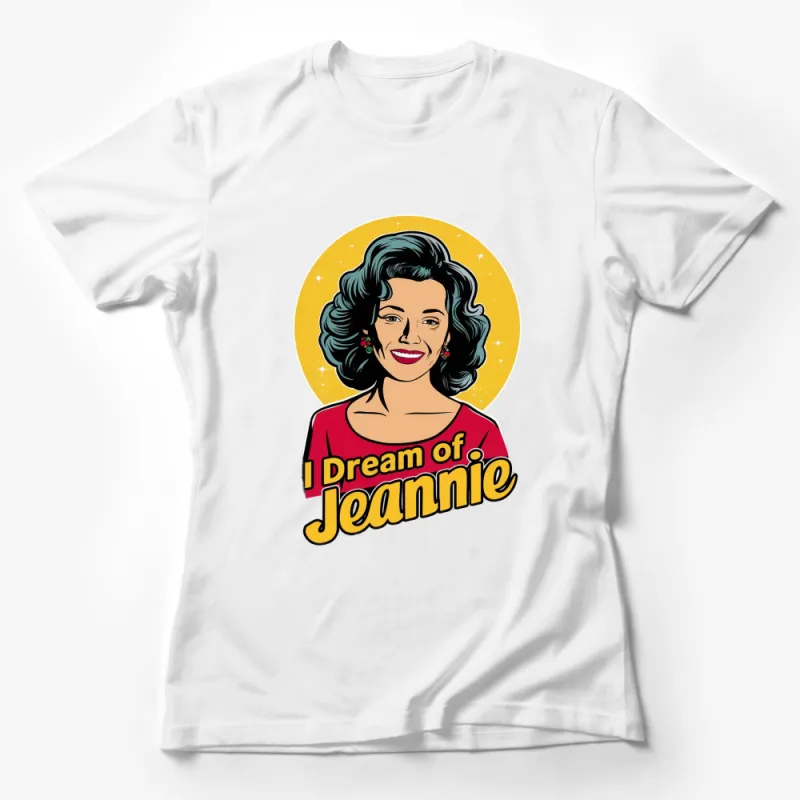 Vintage I Dream of Jeannie Graphic T-Shirt, Classic TV Show Tee, Retro Pop Culture Apparel Female T-Shirt