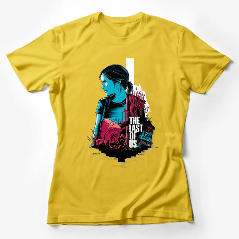 The Last of Us Inspired T-Shirt, Ellie's Adventure Video Game Art Tee Female T-Shirt