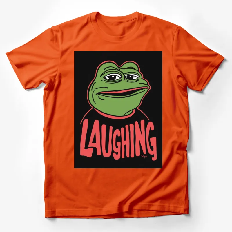 Laughing Frog Meme Graphic T-Shirt, Funny Internet Culture Tee, Unisex Casual Shirt Male T-Shirt