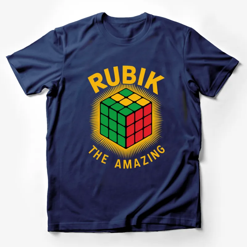 Vintage Rubik's Cube T-Shirt, Classic Puzzle Game, Retro Graphic Tee, Unisex Male T-Shirt