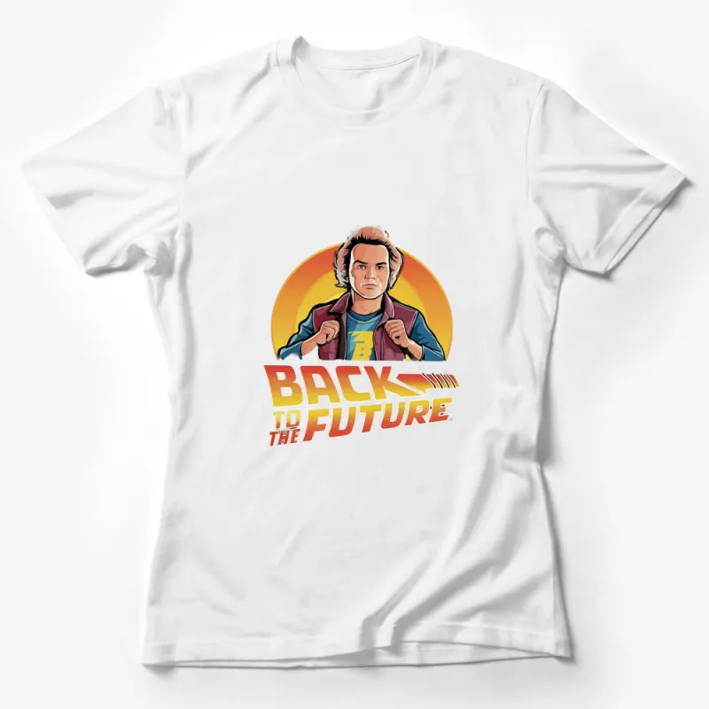 Back to the Future Inspired T-Shirt, Vintage Sci-Fi Movie Fan Apparel, Graphic Tee for Men and Women Female T-Shirt