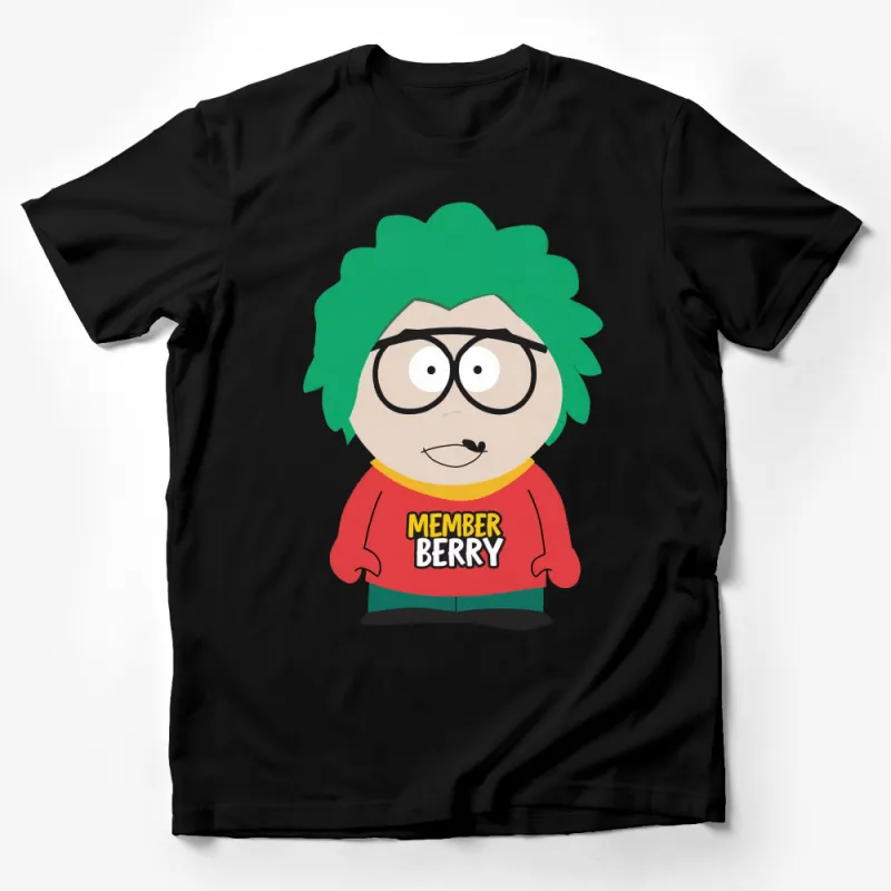 Member Berry Character T-Shirt, South Park Inspired, Unisex Red Tee, Casual Graphic Shirt, TV Show Apparel, Fun Nostalgic Gift Male T-Shirt