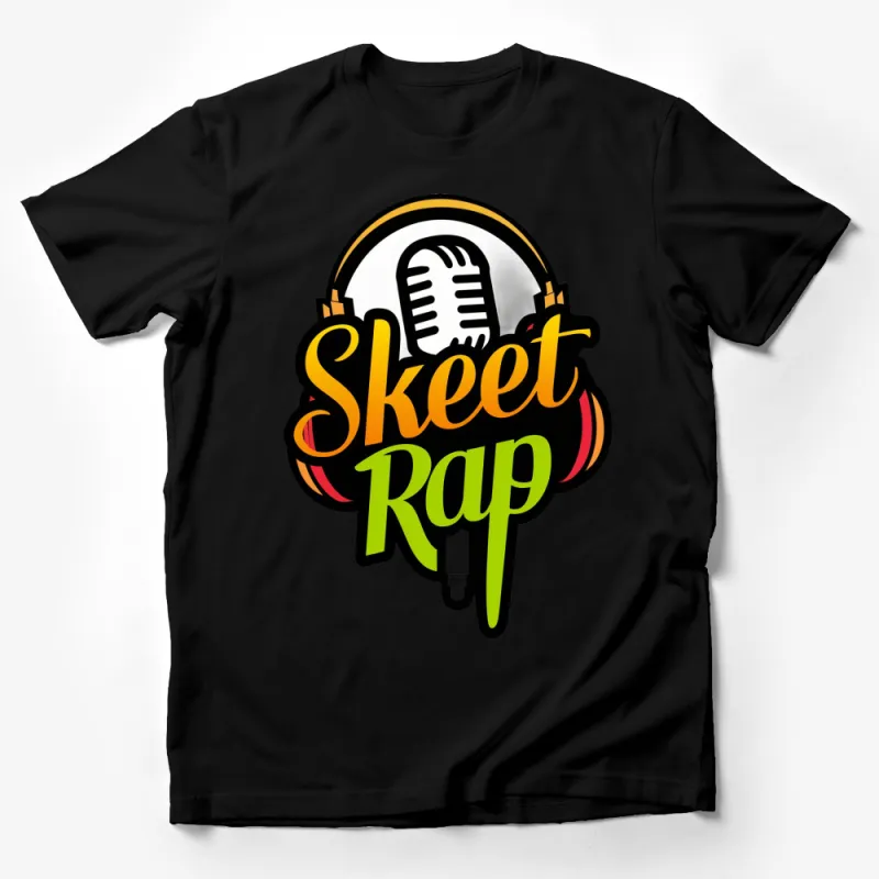 Skeet Rap Music Lover T-Shirt, Vintage Microphone Graphic Tee, Hip Hop Style Shirt, Cool Music Fan Gift Male T-Shirt