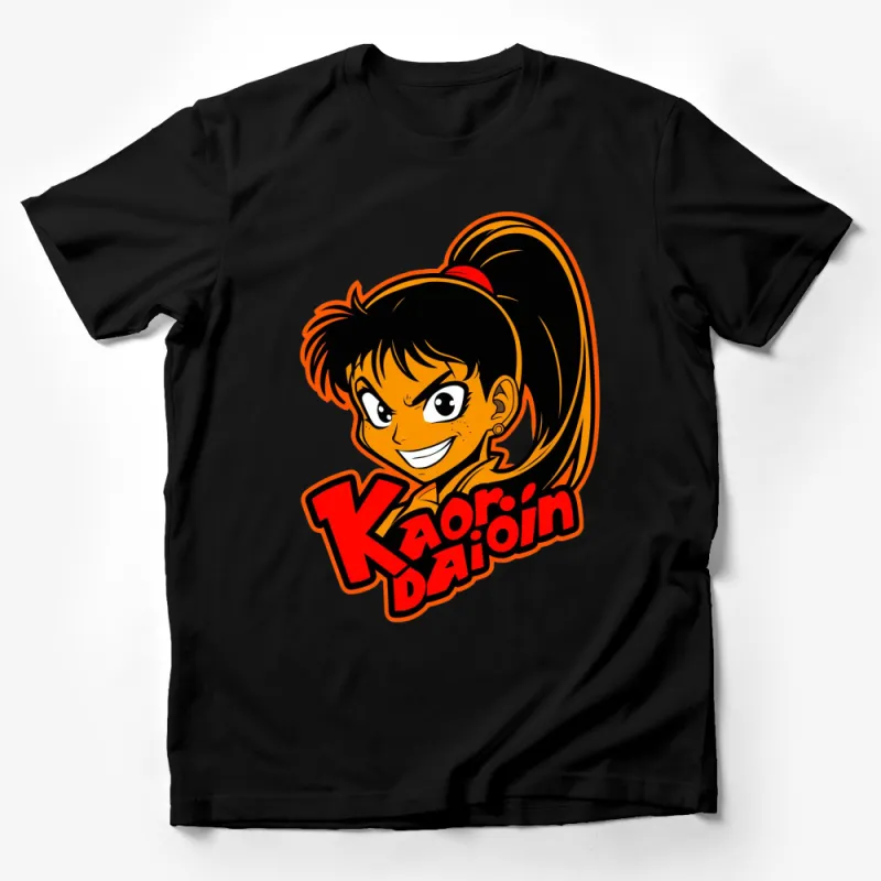 Anime Inspired Kaori Dajoin T-Shirt for Manga Fans, Graphic Tee, Vibrant Character Design Male T-Shirt