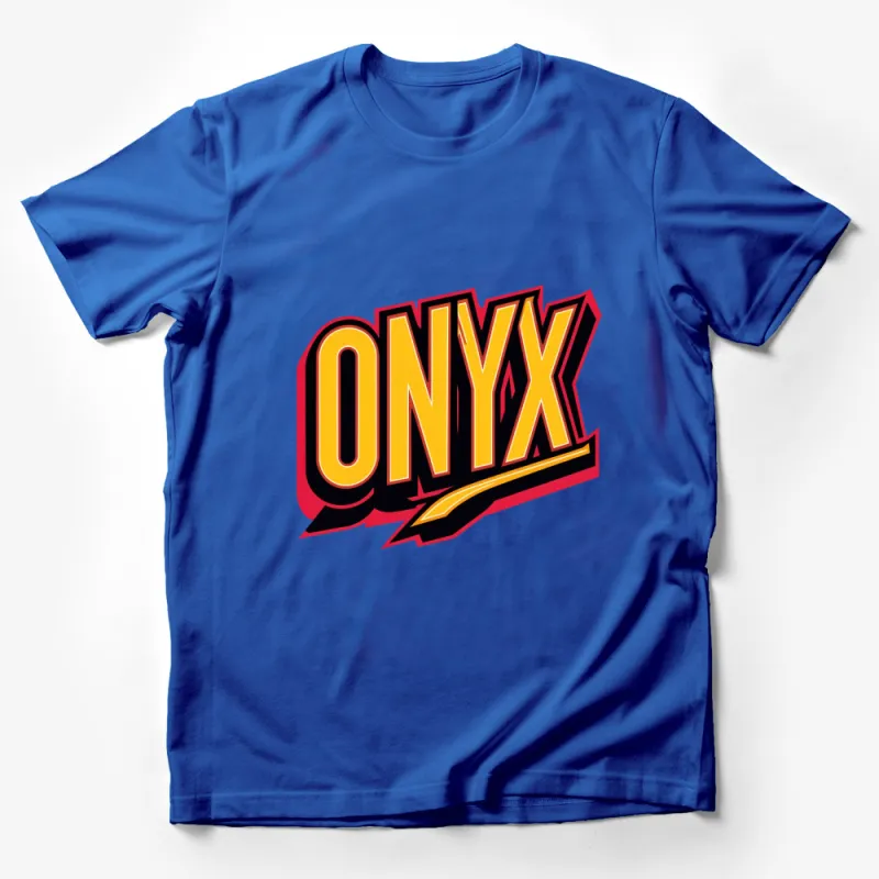 Onyx Bold Text Logo T-Shirt, Vintage Style Graphic Tee, Unisex Fashion Shirt Male T-Shirt