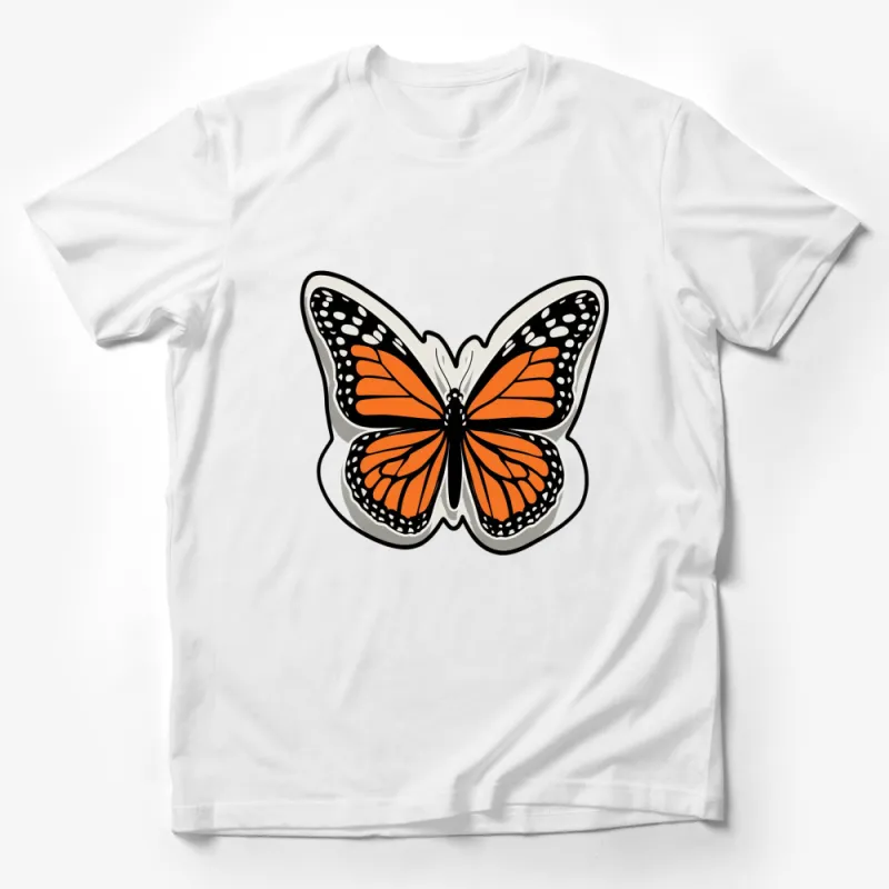 Monarch Butterfly Graphic T-Shirt, Unisex Nature Inspired Tee, Casual Spring Fashion, Wildlife Lover Gift Idea Male T-Shirt