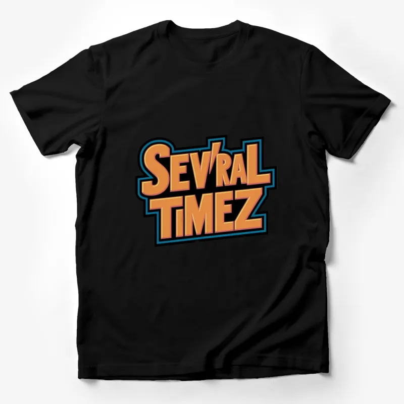 Vintage Sevral Timez Logo T-Shirt, Retro Cartoon Band Graphic Tee, Unique Music Fan Gift, Unisex Male T-Shirt