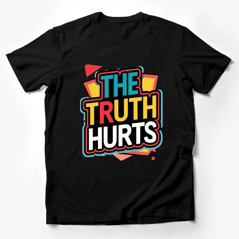 Retro Style The Truth Hurts T-Shirt, Bold Statement Graphic Tee, Unisex Casual Wear Male T-Shirt