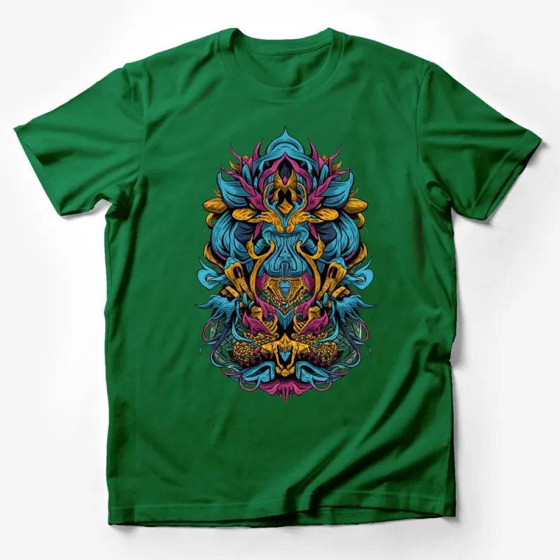 Vibrant Mythical Beast Graphic T-Shirt, Colorful Dragon Art Tee, Unisex Fantasy Creature Design, Stylish Gift Idea Male T-Shirt