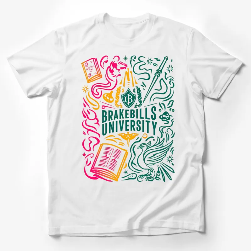 Brakebills University Magic Inspired T-Shirt, Fantasy College Emblem, Magical Creatures and Wands Tee, Unique Gift for Fantasy Lovers Male T-Shirt