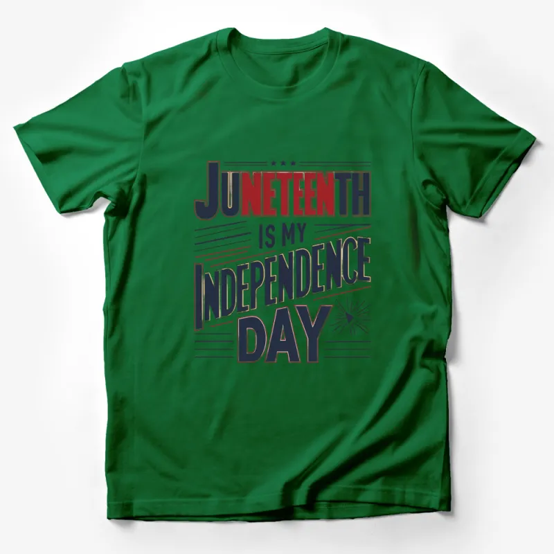 Juneteenth Independence Day T-Shirt, Patriotic American Holiday Tee, Celebrate Freedom Event Shirt Male T-Shirt