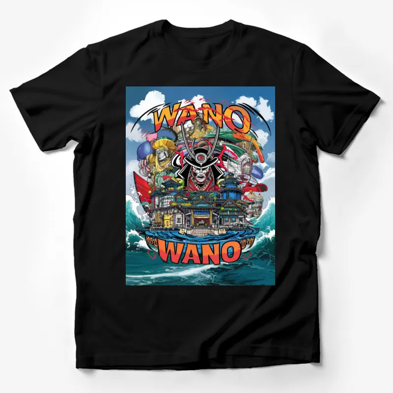 Wano Country Arc Anime T-Shirt, Colorful Samurai Graphic Tee, Japanese Culture Inspired, Unisex T-Shirt Male T-Shirt