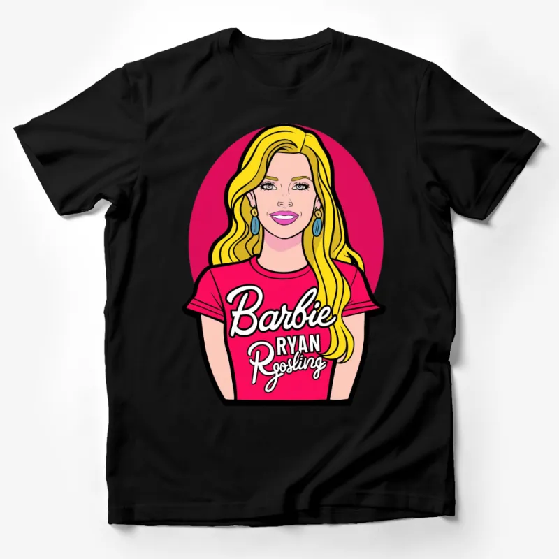 Barbie Inspired Ryan Gosling Pop Art T-Shirt, Bold Colorful Graphic Tee, Fashion Statement, Unique Gift Male T-Shirt