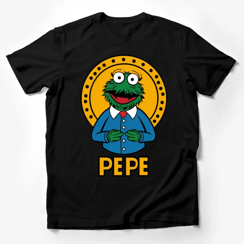 Colorful Cartoon Character Pepe Kids T-Shirt, Fun Graphic Tee, Bright Casual Wear, Gift for Children Male T-Shirt