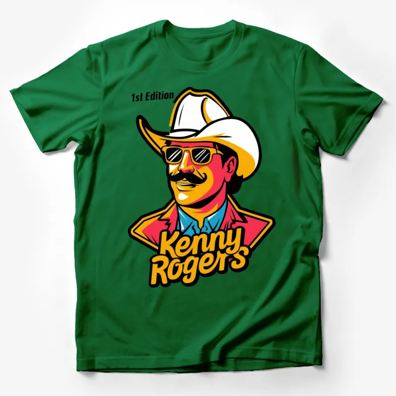 Vintage Kenny Rogers 1st Edition Tribute T-Shirt, Classic Country Music Legend Shirt, Unisex Graphic Tee Male T-Shirt