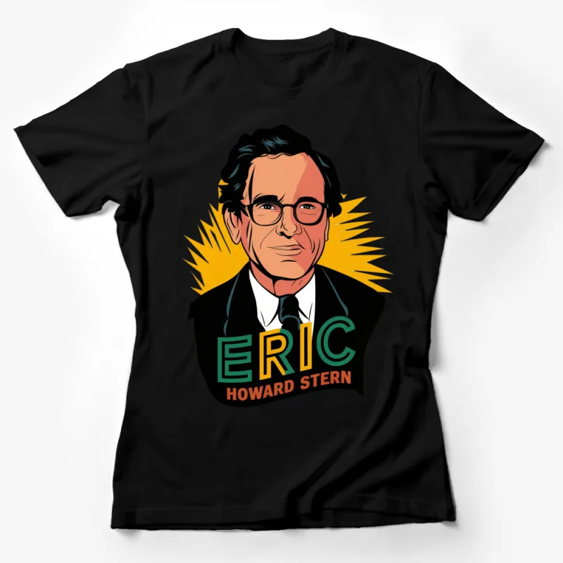 Eric Howard Stern Cartoon Portrait T-Shirt, Colorful Graphic Tee, Vintage Inspired Design, Unique Fashion Top for Men Female T-Shirt