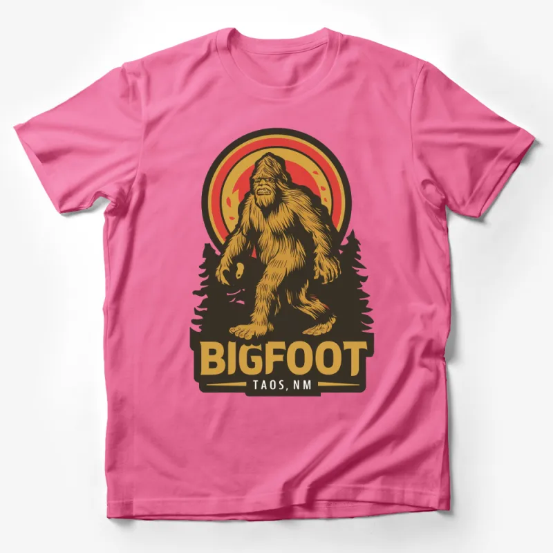 Bigfoot Taos NM Vintage Style T-Shirt, Retro Sasquatch Graphic Tee, Unisex Male T-Shirt