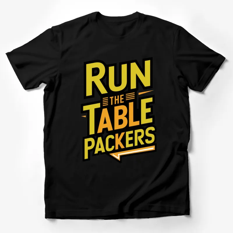 Vintage Run The Table Packers T-Shirt, Bold Graphic Tee, Retro Sports Fan Shirt Unisex Male T-Shirt