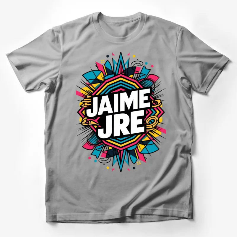 Colorful Jaime JRE Graphic T-Shirt, Urban Streetwear, Unisex Fashion Tee, Vibrant Print, Casual Wear Male T-Shirt